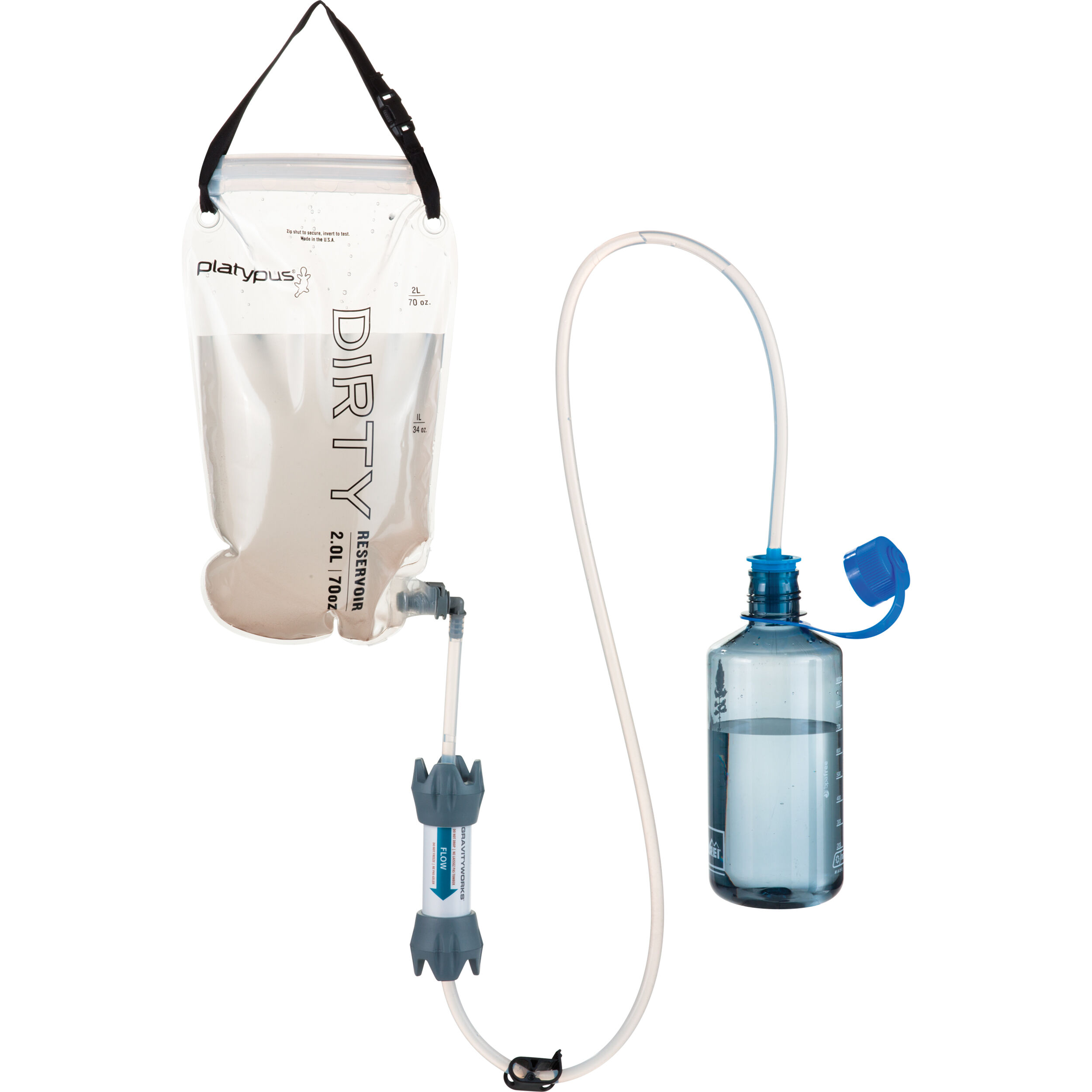 platypus water filter drying out clean water bag